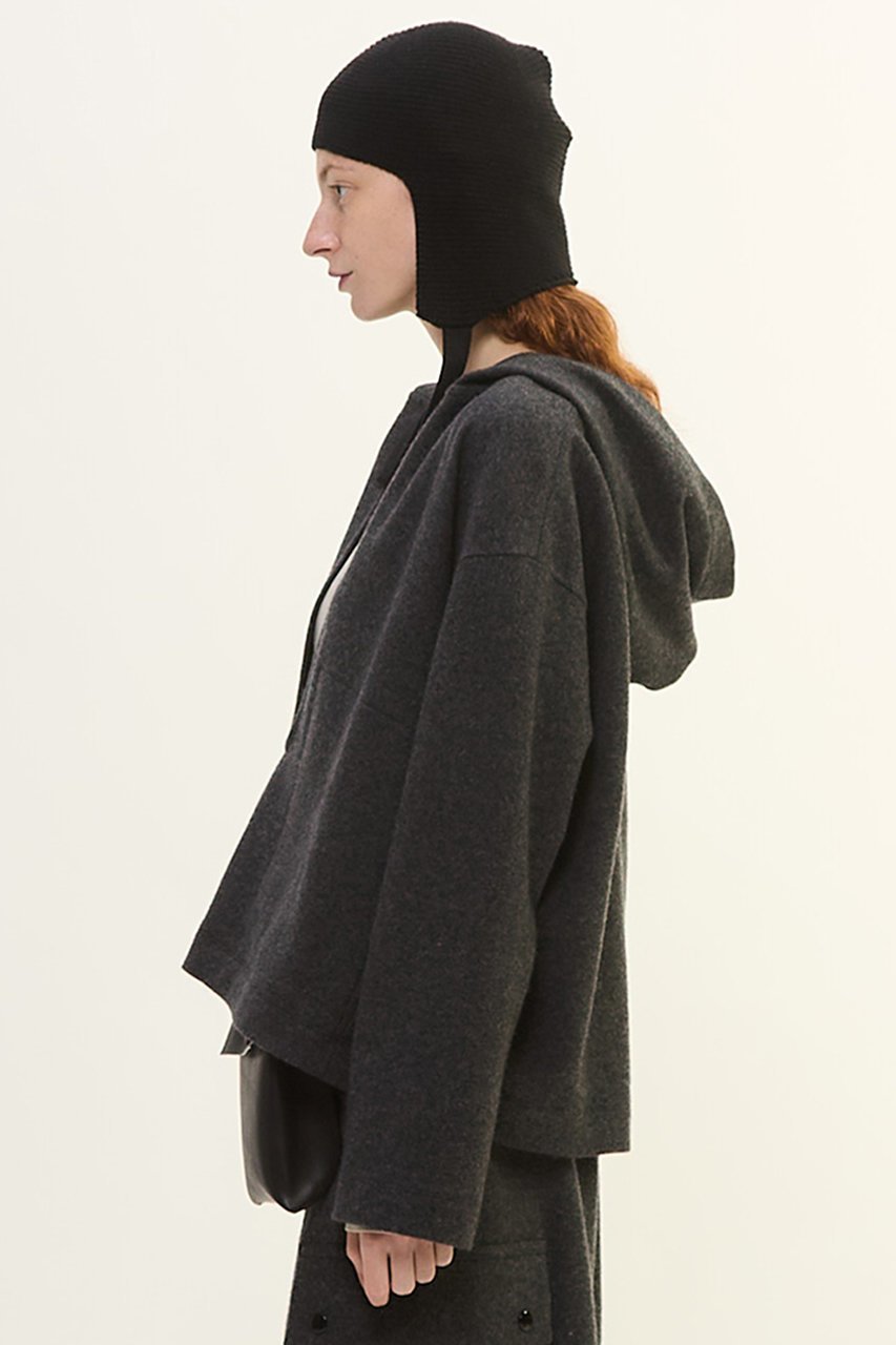 【プレインピープル/PLAIN PEOPLE】のマットフィニッシュウールジャージフーディ 人気、トレンドファッション・服の通販 founy(ファニー) 　ファッション　Fashion　レディースファッション　Fashion for Women　トップス・カットソー　Cut & Sew Tops　シャツ・ブラウス・オフィスカジュアル　Elegant Blouses & Button-Ups　レディースパーカー・カジュアルフーディー　Casual Hoodies & Sweatshirts　ロングTシャツ・Tシャツ　Longline T-Shirts & Tees　スウェット・クルーネックトップス　Sweatshirts & Crewnecks / Relaxed Fit Sweat Tops　カットソー・ベーシックTシャツ　Cut-and-Sewn Tops / Stretch Tees & Basics　2026年　2026　タートル　Turtleneck, Turtle Collar　メランジ　Melange, Mixed Yarn　夏　Summer　春　Spring　S/S・春夏　SS, Spring/Summer, Warm Season　other-2|ID: prp329100004780681 ipo3291000000036185441