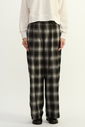 【プレインピープル/PLAIN PEOPLE】 オンブレチェックワイドストレートパンツ人気、トレンドファッション・服の通販 founy(ファニー) ファッション Fashion レディースファッション Fashion for Women パンツ Pants & Trousers 2025年 2025 2025-2026秋冬・A/W Autumn/Winter 2025–26 AW25–26 カットソー Cut and Sewn Top グラデーション Gradient, Ombre シンプル Simple, Minimal ストレート Straight, Straight Cut ワイド Wide, Wide Fit A/W・秋冬 Autumn/Winter |ID:prp329100004780683