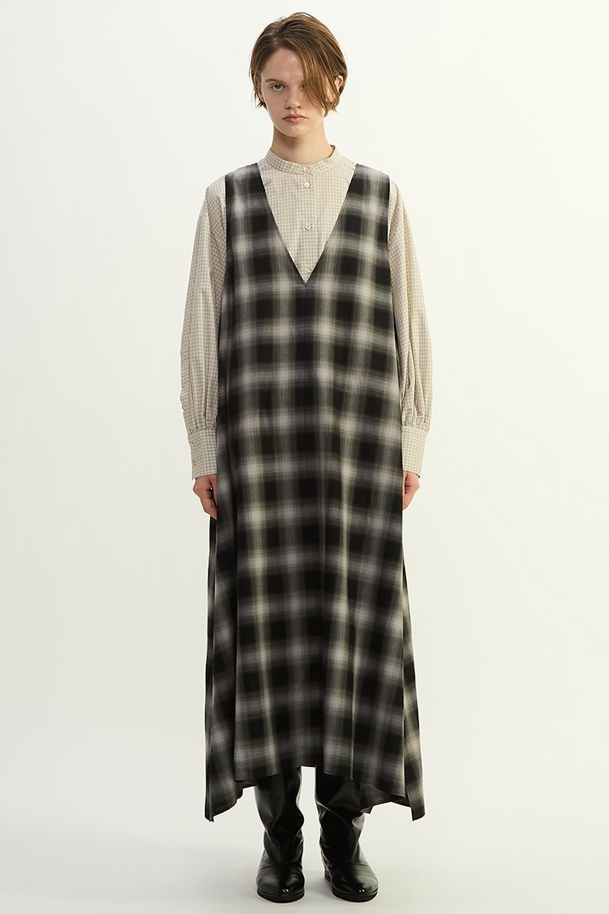 【プレインピープル/PLAIN PEOPLE】のオンブレチェックノースリーブワンピース 人気、トレンドファッション・服の通販 founy(ファニー) ファッション Fashion レディースファッション Fashion for Women ワンピース Dresses チュニック Tunic Tops & Dresses 2025年 2025 2025-2026秋冬・A/W Autumn/Winter 2025–26 AW25–26 グラデーション Gradient, Ombre シンプル Simple, Minimal チュニック Tunic, Long Top ノースリーブ Sleeveless, No-Sleeve ロング Long, Long-Length エレガント 上品 Elegant A/W・秋冬 Autumn/Winter other-2|ID: prp329100004780684 ipo3291000000034684716