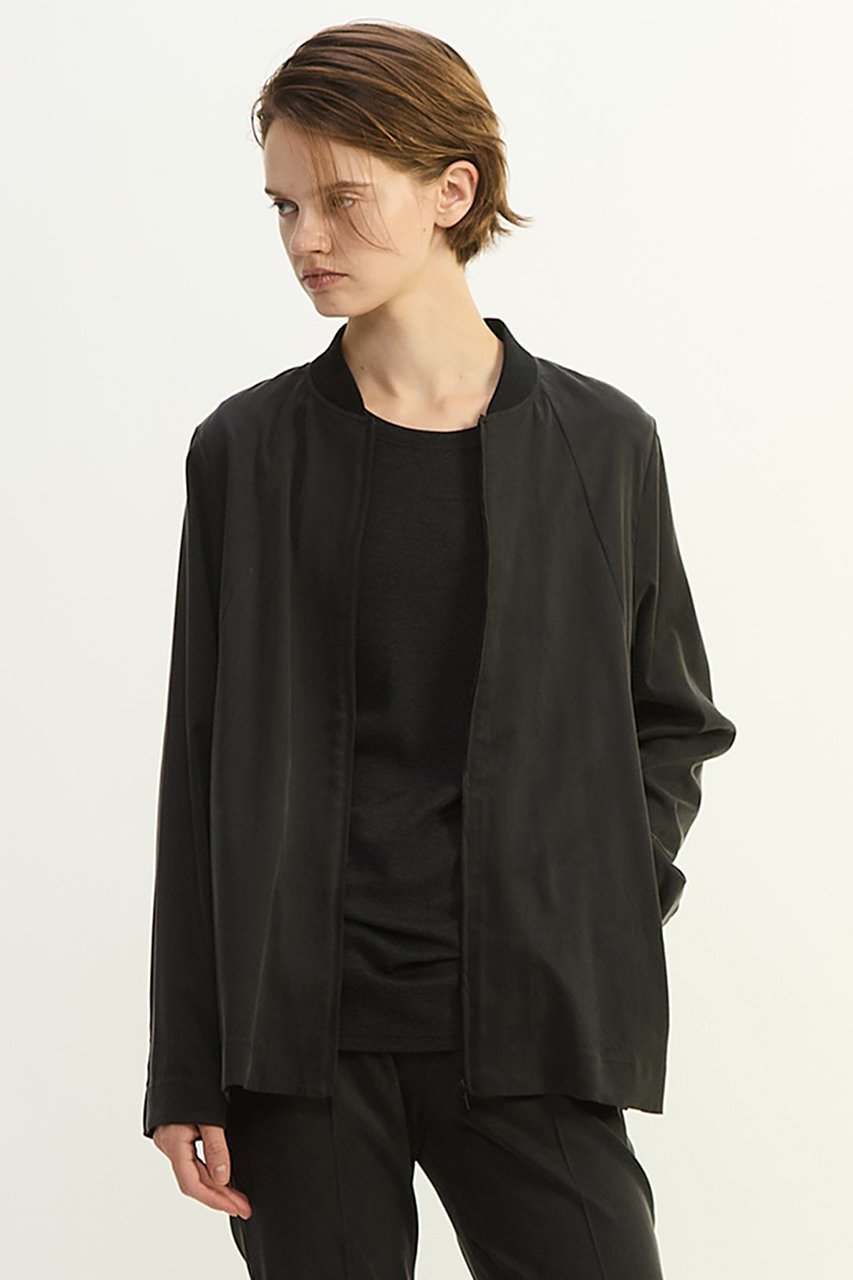 【プレインピープル/PLAIN PEOPLE】のキュプラストレッチストレートブルゾン 人気、トレンドファッション・服の通販 founy(ファニー) 　ファッション　Fashion　レディースファッション　Fashion for Women　アウター　Coat / Outerwear Collection　レディースジャケット・軽アウター　Jackets　ブルゾンジャケット・スポーティアウター　Blouson Jackets　2025年　2025　2025-2026秋冬・A/W　Autumn/Winter 2025–26 AW25–26　キュプラ　Cupro, Eco Fabric　ジャケット　Jacket, Outerwear　ストレッチ　Stretch, Stretchy Fabric　フィット　Fit, Slim Fit　ブルゾン　Blouson, Bomber Jacket　ヴィンテージ　Vintage Style　エレガント 上品　Elegant　ビジネス 仕事 通勤　Business / Work / Commuting　A/W・秋冬　Autumn/Winter　other-4|ID: prp329100004780690 ipo3291000000034684754