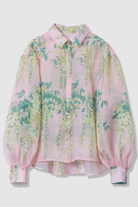 【アルアバイル/allureville】 【LOULOU WILLOUGHBY】RATTI オーガンフラワーブラウス人気、トレンドファッション・服の通販 founy(ファニー) ファッション Fashion レディースファッション Fashion for Women トップス・カットソー Cut & Sew Tops シャツ・ブラウス・オフィスカジュアル Elegant Blouses & Button-Ups 2025年 2025 2025-2026秋冬・A/W Autumn/Winter 2025–26 AW25–26 イエロー Yellow イタリア Italy オーガンジー Organza Fabric スリット Slit, Slit Detail スリーブ Sleeve, Long Sleeve / Short Sleeve フラワー Flower, Floral プリント Print, Printed Pattern ヨーク Yoke, Yoke Design ロング Long, Long-Length 春 Spring A/W・秋冬 Autumn/Winter |ID:prp329100004780693