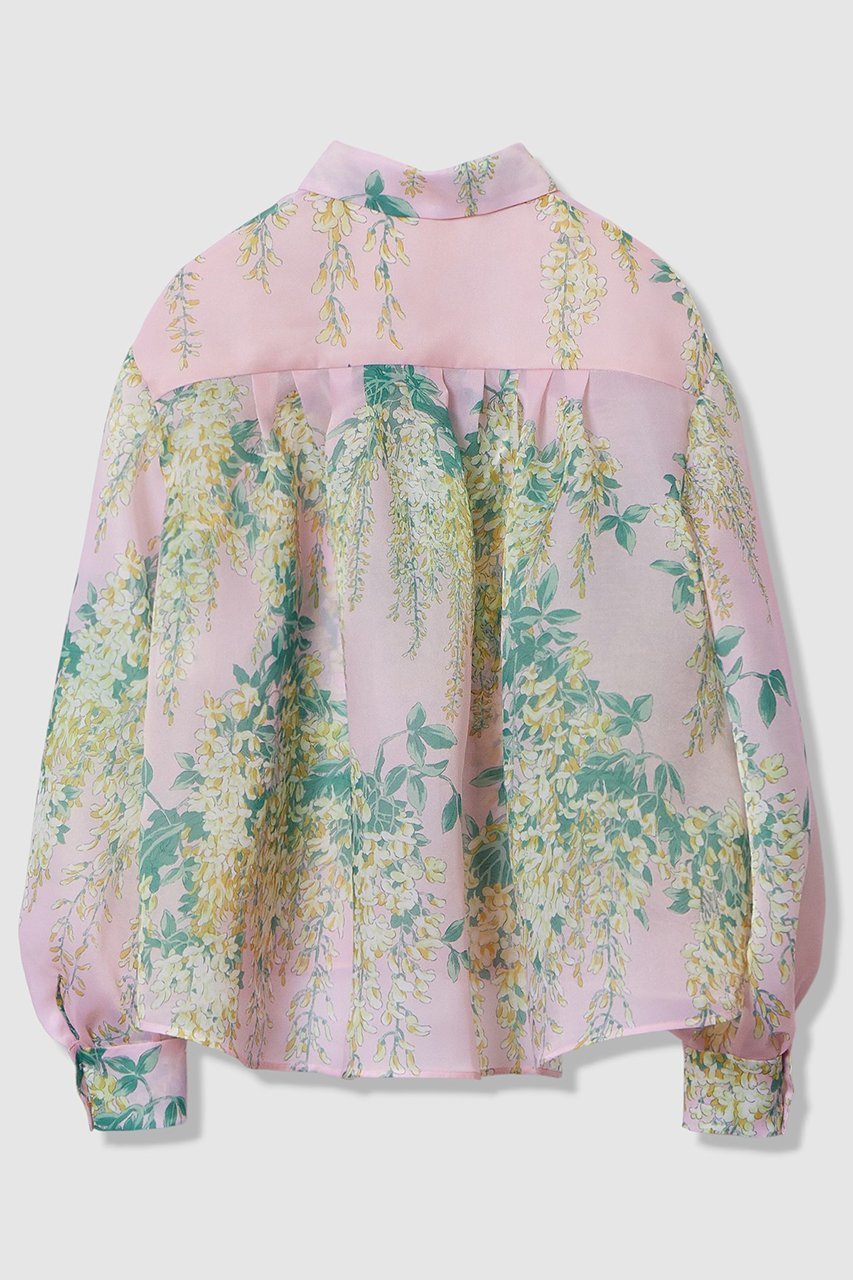 【アルアバイル/allureville】の【LOULOU WILLOUGHBY】RATTI オーガンフラワーブラウス 人気、トレンドファッション・服の通販 founy(ファニー) ファッション Fashion レディースファッション Fashion for Women トップス・カットソー Cut & Sew Tops シャツ・ブラウス・オフィスカジュアル Elegant Blouses & Button-Ups 2026年 2026 イエロー Yellow イタリア Italy オーガンジー Organza Fabric スリット Slit, Slit Detail スリーブ Sleeve, Long Sleeve / Short Sleeve フラワー Flower, Floral プリント Print, Printed Pattern ヨーク Yoke, Yoke Design ロング Long, Long-Length 夏 Summer 春 Spring S/S・春夏 SS, Spring/Summer, Warm Season other-2|ID: prp329100004780693 ipo3291000000035703442