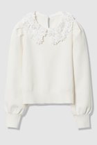 【アルアバイル/allureville】の【LOULOU WILLOUGHBY】フラワー衿付プルオーバー 人気、トレンドファッション・服の通販 founy(ファニー) ファッション Fashion レディースファッション Fashion for Women トップス・カットソー Cut & Sew Tops ニット Knit Tops & Sweaters カジュアルプルオーバー・ニットトップス Pullovers & Knit Tops / Casual Pullovers 2025年 2025 2025-2026秋冬・A/W Autumn/Winter 2025–26 AW25–26 シンプル Simple, Minimal パール Pearl, Pearl Accent フラワー Flower, Floral モチーフ Motif, Design Theme A/W・秋冬 Autumn/Winter thumbnail オフホワイト|ID: prp329100004780697 ipo3291000000034684801