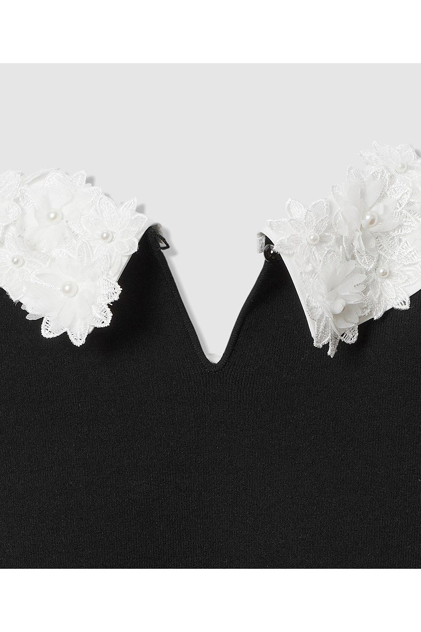 【アルアバイル/allureville】の【LOULOU WILLOUGHBY】フラワー衿付プルオーバー 人気、トレンドファッション・服の通販 founy(ファニー) 　ファッション　Fashion　レディースファッション　Fashion for Women　トップス・カットソー　Cut & Sew Tops　ニット　Knit Tops & Sweaters　カジュアルプルオーバー・ニットトップス　Pullovers & Knit Tops / Casual Pullovers　2026年　2026　シンプル　Simple, Minimal　パール　Pearl, Pearl Accent　フラワー　Flower, Floral　モチーフ　Motif, Design Theme　夏　Summer　春　Spring　S/S・春夏　SS, Spring/Summer, Warm Season　other-5|ID: prp329100004780697 ipo3291000000035703466