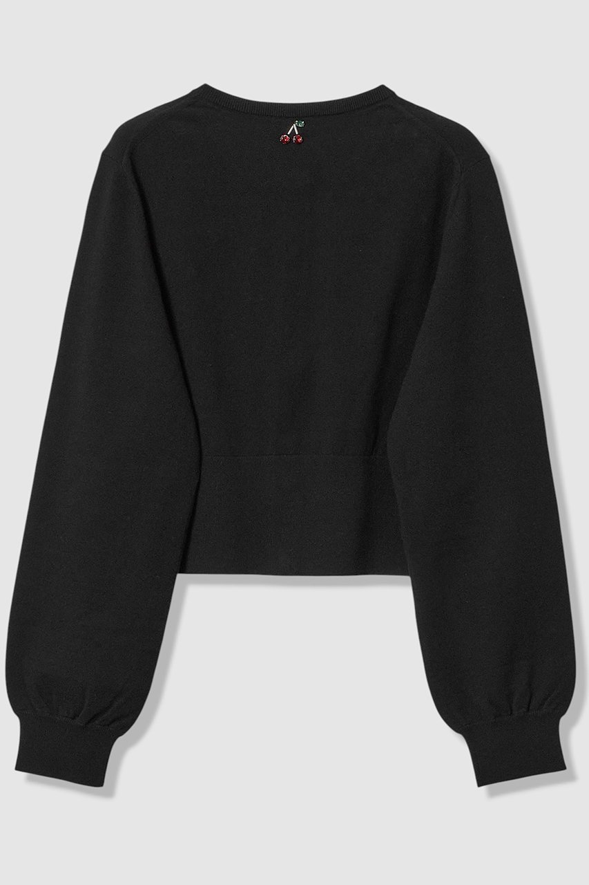 【アルアバイル/allureville】の【LOULOU WILLOUGHBY】CHERRYビジューカーディガン 人気、トレンドファッション・服の通販 founy(ファニー) 　ファッション　Fashion　レディースファッション　Fashion for Women　トップス・カットソー　Cut & Sew Tops　ニット　Knit Tops & Sweaters　カーディガン・羽織り　Layered Style Cardigans　2025年　2025　2025-2026秋冬・A/W　Autumn/Winter 2025–26 AW25–26　カーディガン　Cardigan, Knitwear　コンパクト　Compact, Small Size　ビジュー　Bijou, Jewel-like Accent　モチーフ　Motif, Design Theme　春　Spring　A/W・秋冬　Autumn/Winter　other-2|ID: prp329100004780699 ipo3291000000034684817