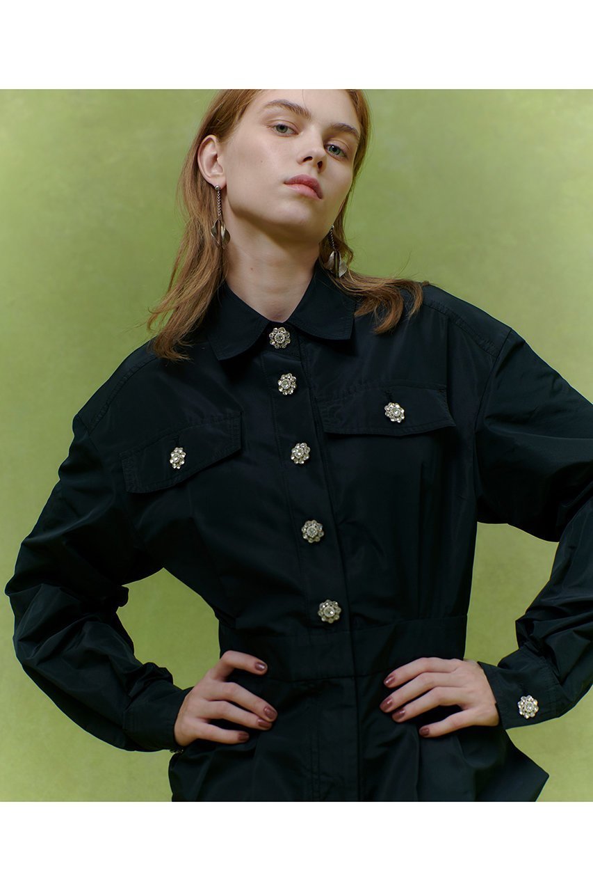 【アルアバイル/allureville】の【LOULOU WILLOUGHBY】タフタビジュー釦オールインワン 人気、トレンドファッション・服の通販 founy(ファニー) ファッション Fashion レディースファッション Fashion for Women パンツ Pants & Trousers 2025年 2025 2025-2026秋冬・A/W Autumn/Winter 2025–26 AW25–26 イタリア Italy タフタ Taffeta, Structured Fabric ビジュー Bijou, Jewel-like Accent フォーマル Formal, Dressy A/W・秋冬 Autumn/Winter other-7|ID: prp329100004780701 ipo3291000000034684839