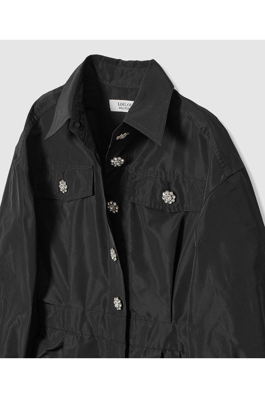 【アルアバイル/allureville】の【LOULOU WILLOUGHBY】タフタビジュー釦オールインワン 人気、トレンドファッション・服の通販 founy(ファニー) 　ファッション　Fashion　レディースファッション　Fashion for Women　パンツ　Pants & Trousers　2026年　2026　イタリア　Italy　タフタ　Taffeta, Structured Fabric　ビジュー　Bijou, Jewel-like Accent　フォーマル　Formal, Dressy　夏　Summer　春　Spring　S/S・春夏　SS, Spring/Summer, Warm Season　other-3|ID: prp329100004780701 ipo3291000000036185284