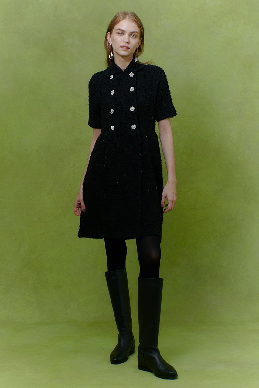 【アルアバイル/allureville】の【LOULOU WILLOUGHBY】ニットツィードワンピース 人気、トレンドファッション・服の通販 founy(ファニー) ファッション Fashion レディースファッション Fashion for Women ワンピース Dresses チュニック Tunic Tops & Dresses 2025年 2025 2025-2026秋冬・A/W Autumn/Winter 2025–26 AW25–26 シルバー Silver, Metallic Silver スパンコール Sequins, Sequin Embellishment チュニック Tunic, Long Top ツイード Twill, Twill Weave ロング Long, Long-Length エレガント 上品 Elegant A/W・秋冬 Autumn/Winter other-8|ID: prp329100004780703 ipo3291000000034684856