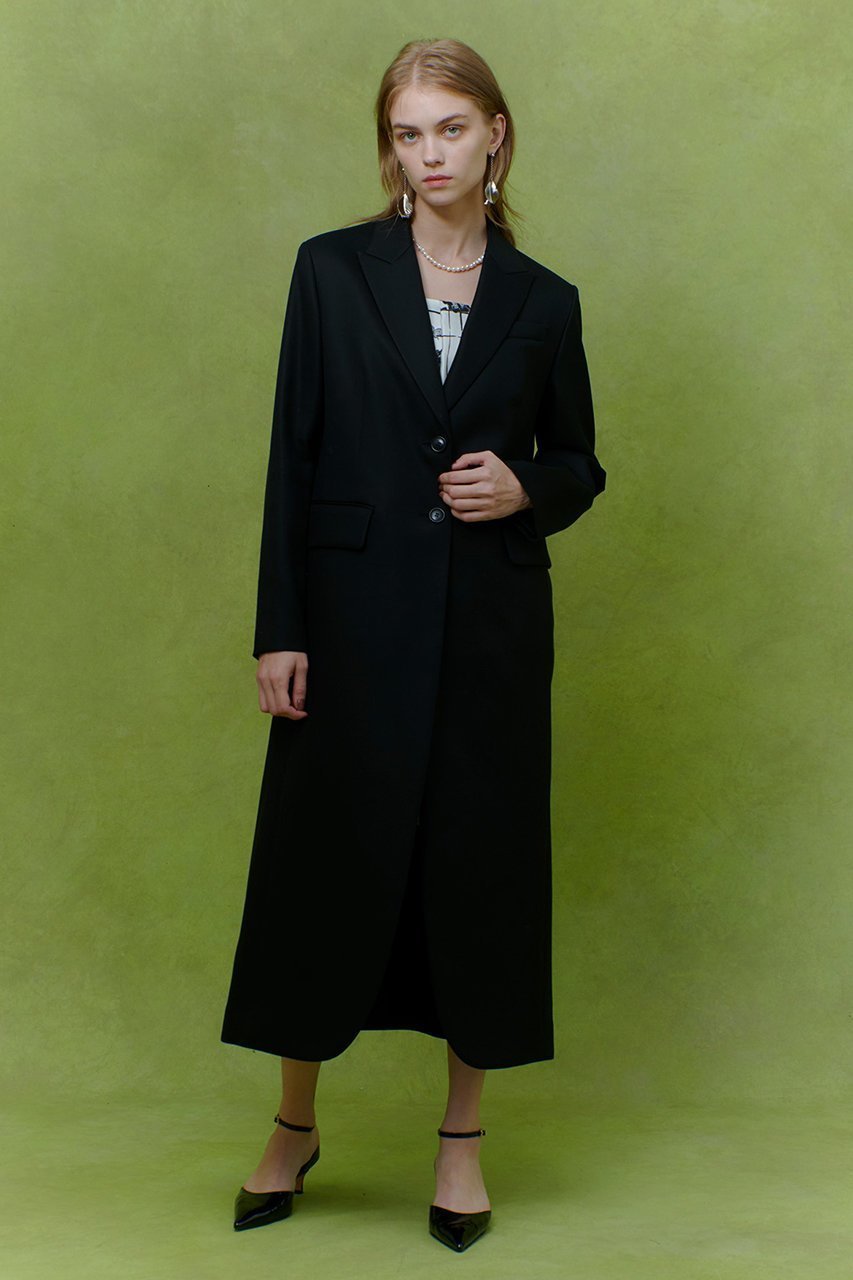 【アルアバイル/allureville】の【LOULOU WILLOUGHBY】ビスコースツイルチェスターコート 人気、トレンドファッション・服の通販 founy(ファニー) 　ファッション　Fashion　レディースファッション　Fashion for Women　アウター　Coat / Outerwear Collection　コート・ロングコート・ピーコート　Long Coats, Peacoats & More　チェスターコート・ロング丈アウター　Chester Coats / Chesterfield Long Coats　2025年　2025　2025-2026秋冬・A/W　Autumn/Winter 2025–26 AW25–26　ストレート　Straight, Straight Cut　チェスターコート　Chester Coat, Long Coat　パイピング　Piping, Trim Design　ロング　Long, Long-Length　エレガント 上品　Elegant　A/W・秋冬　Autumn/Winter　other-4|ID: prp329100004780705 ipo3291000000034684862