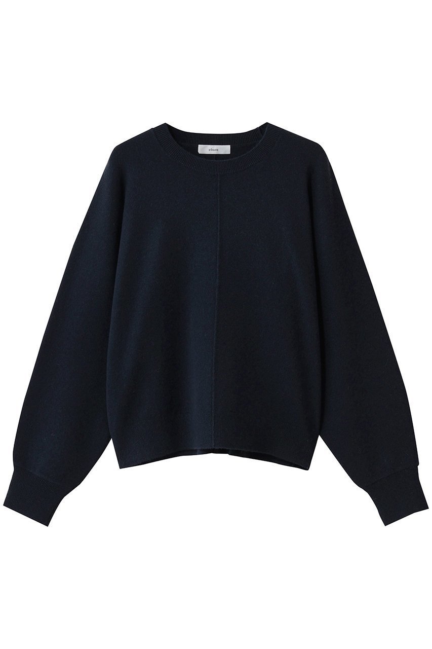 【エブール/ebure】の【12/5 0:00販売開始】ハイゲージカシミア クルーネックニットプルオーバー インテリア・キッズ・メンズ・レディースファッション・服の通販 founy(ファニー) 　ファッション　Fashion　レディースファッション　Fashion for Women　トップス・カットソー　Cut & Sew Tops　ニット　Knit Tops & Sweaters　カジュアルプルオーバー・ニットトップス　Pullovers & Knit Tops / Casual Pullovers　2026年　2026　ストレッチ　Stretch, Stretchy Fabric　センター　Center, Center Line　モダン　Modern, Contemporary　夏　Summer　春　Spring　S/S・春夏　SS, Spring/Summer, Warm Season　ネイビー|ID: prp329100004781785 ipo3291000000034694573