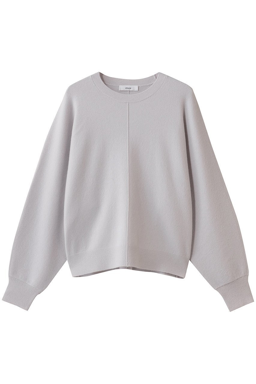 【エブール/ebure】のハイゲージカシミア クルーネックニットプルオーバー インテリア・キッズ・メンズ・レディースファッション・服の通販 founy(ファニー) 　ファッション　Fashion　レディースファッション　Fashion for Women　トップス・カットソー　Cut & Sew Tops　ニット　Knit Tops & Sweaters　カジュアルプルオーバー・ニットトップス　Pullovers & Knit Tops / Casual Pullovers　ストレッチ　Stretch, Stretchy Fabric　センター　Center, Center Line　モダン　Modern, Contemporary　ライトグレー|ID: prp329100004781785 ipo3291000000036833978