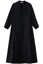 【エブール/ebure】の【12/5 0:00販売開始】ライトウールシルク バンドカラーワンピース ネイビー|ID:prp329100004781789