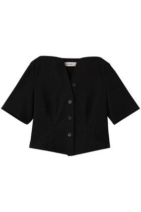 【アキラナカ/AKIRANAKA】 Sesilia ジャージー ショートスリーブシャツ人気、トレンドファッション・服の通販 founy(ファニー) ファッション Fashion レディースファッション Fashion for Women トップス・カットソー Cut & Sew Tops シャツ・ブラウス・オフィスカジュアル Elegant Blouses & Button-Ups 2026年 2026 ショート Short, Short Length スリーブ Sleeve, Long Sleeve / Short Sleeve デコルテ Décolleté, Neckline バランス Balance, Style Balance フォルム Silhouette, Form モダン Modern, Contemporary ラグジュアリー Luxury, Elegant レース Lace, Lace Fabric 夏 Summer 春 Spring S/S・春夏 SS, Spring/Summer, Warm Season |ID:prp329100004781796