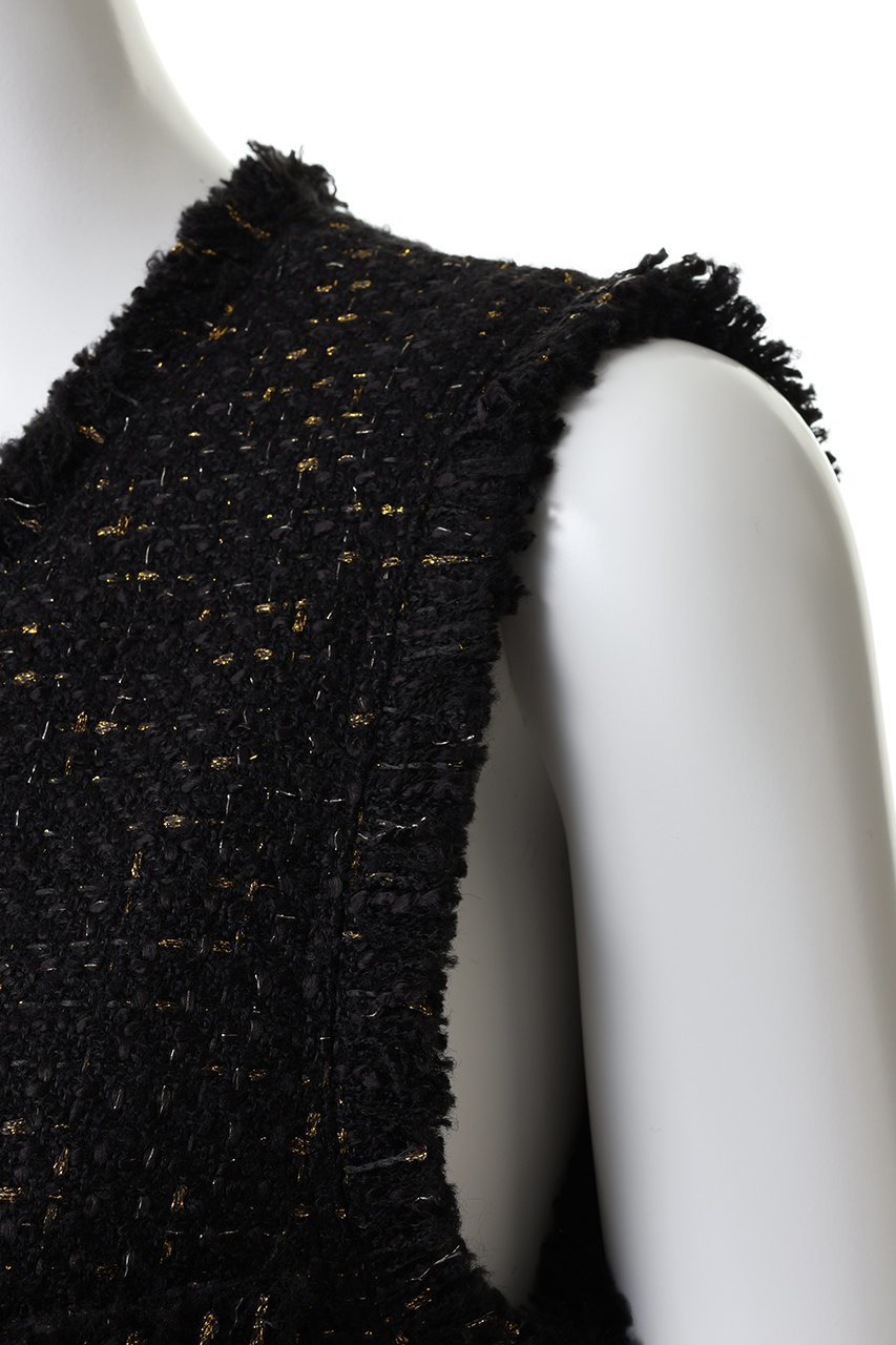 【ランバン オン ブルー/LANVIN en Bleu】のツイードジレワンピース 人気、トレンドファッション・服の通販 founy(ファニー) 　ファッション　Fashion　レディースファッション　Fashion for Women　アウター　Coat / Outerwear Collection　ワンピース　Dresses　チュニック　Tunic Tops & Dresses　2026年　2026　チュニック　Tunic, Long Top　ツイード　Twill, Twill Weave　ロング　Long, Long-Length　夏　Summer　春　Spring　S/S・春夏　SS, Spring/Summer, Warm Season　other-6|ID: prp329100004781805 ipo3291000000036156028