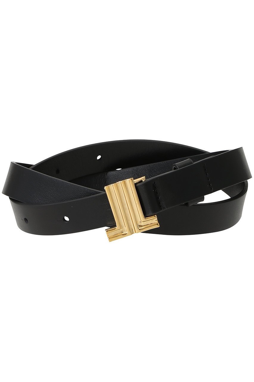 【ランバン オン ブルー/LANVIN en Bleu】のJLメタルバックルレザーベルト インテリア・キッズ・メンズ・レディースファッション・服の通販 founy(ファニー) 　ファッション　Fashion　レディースファッション　Fashion for Women　バッグ　Bags　ベルト&ウエストマーク　Belts & Waist Accessories　2026年　2026　おすすめ　Recommended / Our Picks　カーディガン　Cardigan, Knitwear　スタイリッシュ　Stylish, Fashionable　メタル　Metal, Metal Parts　モチーフ　Motif, Design Theme　ロング　Long, Long-Length　夏　Summer　定番　Standard, Basic Item　春　Spring　S/S・春夏　SS, Spring/Summer, Warm Season　ブラック|ID: prp329100004781808 ipo3291000000035942864