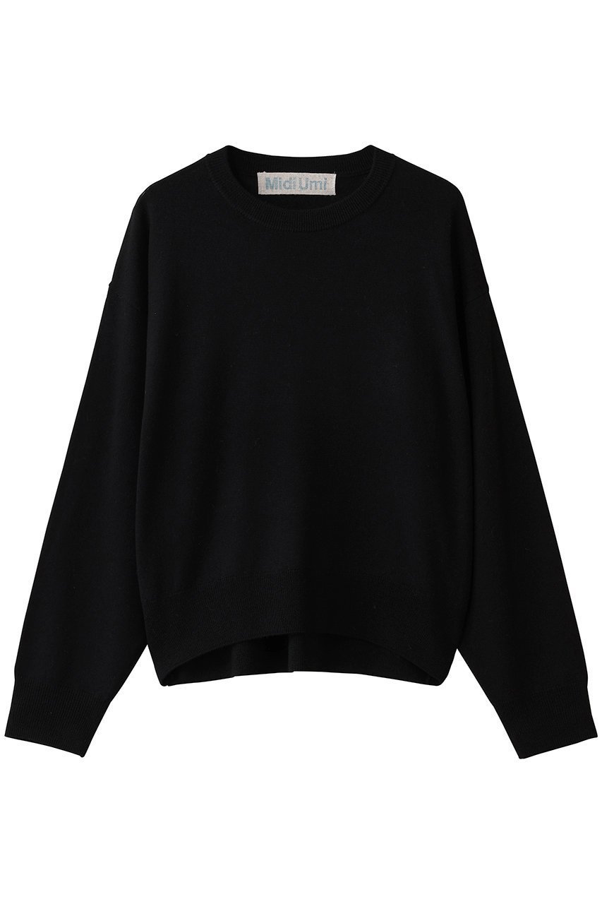 【ミディウミ/MidiUmi】のcrew neck knit P/O プルオーバー インテリア・キッズ・メンズ・レディースファッション・服の通販 founy(ファニー) 　ファッション　Fashion　レディースファッション　Fashion for Women　トップス・カットソー　Cut & Sew Tops　ニット　Knit Tops & Sweaters　カジュアルプルオーバー・ニットトップス　Pullovers & Knit Tops / Casual Pullovers　なめらか　Smooth, Silky Texture　シンプル　Simple, Minimal　バランス　Balance, Style Balance　ベーシック　Basic, Essential　ボトム　Bottoms, Lower Wear　定番　Standard, Basic Item　新作・新入荷　New Arrivals / New In　black|ID: prp329100004781824 ipo3291000000034694879