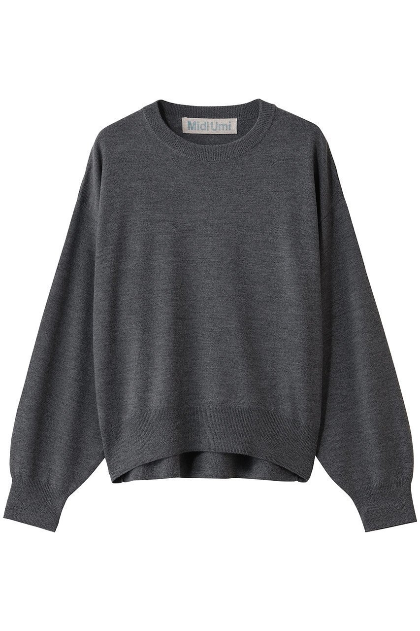 【ミディウミ/MidiUmi】のcrew neck knit P/O プルオーバー インテリア・キッズ・メンズ・レディースファッション・服の通販 founy(ファニー) 　ファッション　Fashion　レディースファッション　Fashion for Women　トップス・カットソー　Cut & Sew Tops　ニット　Knit Tops & Sweaters　カジュアルプルオーバー・ニットトップス　Pullovers & Knit Tops / Casual Pullovers　なめらか　Smooth, Silky Texture　シンプル　Simple, Minimal　バランス　Balance, Style Balance　ベーシック　Basic, Essential　ボトム　Bottoms, Lower Wear　定番　Standard, Basic Item　c.gray|ID: prp329100004781824 ipo3291000000036803527