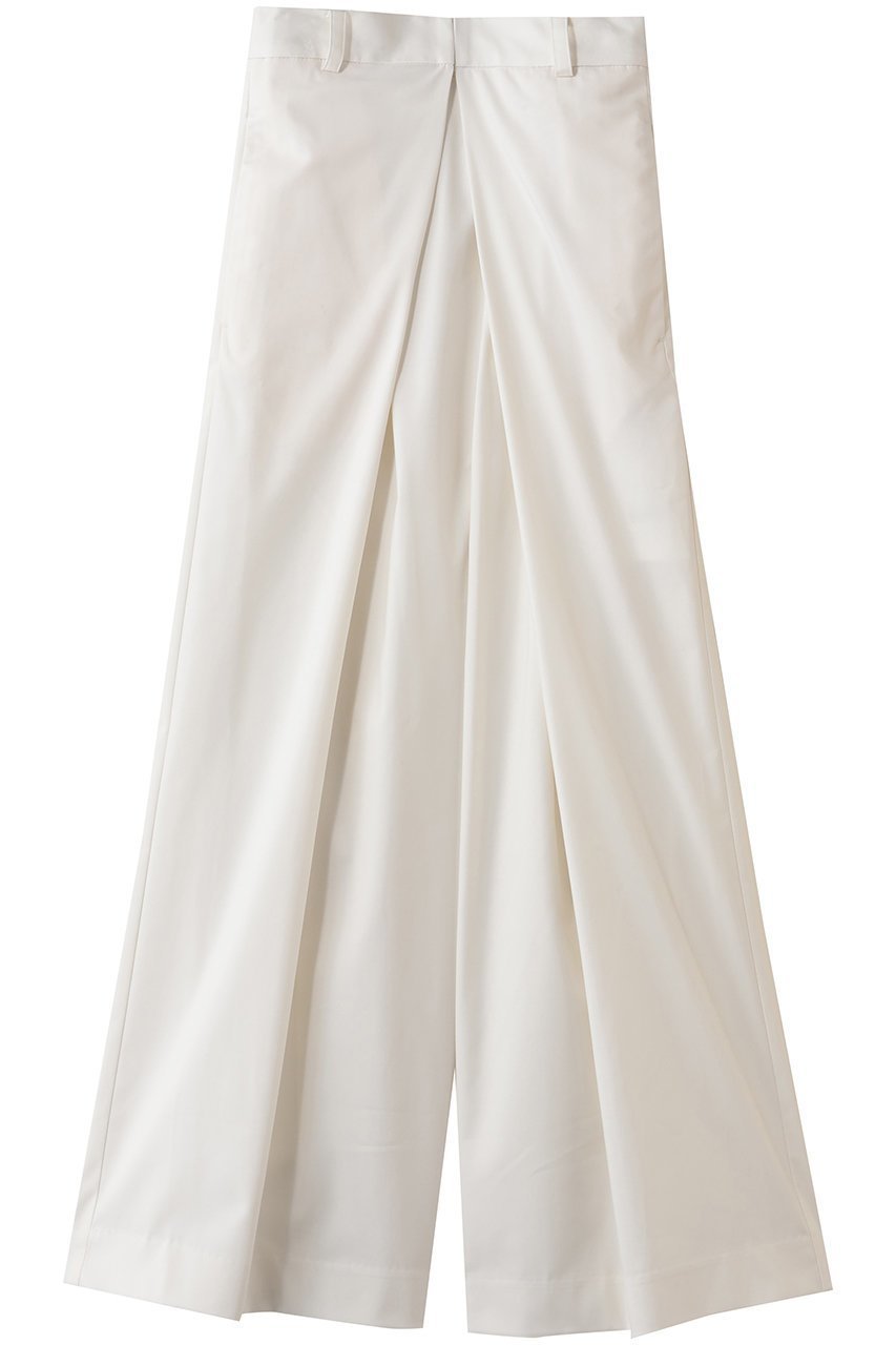 【ミディウミソリッド/MIDIUMISOLID】のtucked wide PT パンツ インテリア・キッズ・メンズ・レディースファッション・服の通販 founy(ファニー) 　ファッション　Fashion　レディースファッション　Fashion for Women　パンツ　Pants & Trousers　おすすめ　Recommended / Our Picks　コンパクト　Compact, Small Size　フロント　Front, Front Design　ワイド　Wide, Wide Fit　新作・新入荷　New Arrivals / New In　off white|ID: prp329100004781832 ipo3291000000034694935