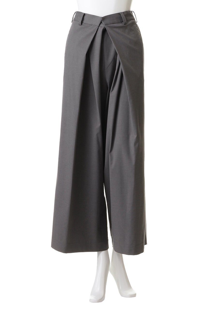 【ミディウミソリッド/MIDIUMISOLID】のtucked wide PT パンツ 人気、トレンドファッション・服の通販 founy(ファニー) 　ファッション　Fashion　レディースファッション　Fashion for Women　パンツ　Pants & Trousers　おすすめ　Recommended / Our Picks　コンパクト　Compact, Small Size　フロント　Front, Front Design　ワイド　Wide, Wide Fit　新作・新入荷　New Arrivals / New In　other-2|ID: prp329100004781832 ipo3291000000034694940