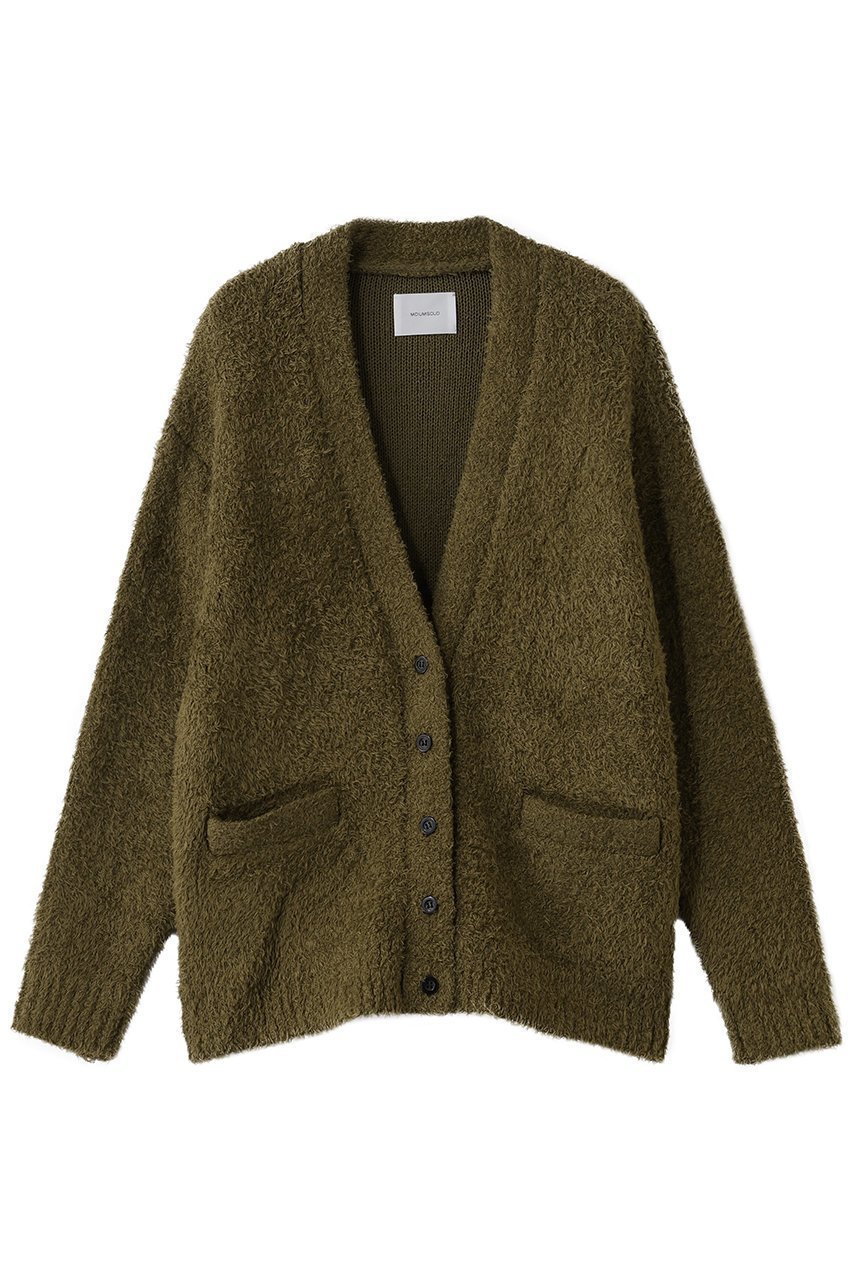 【ミディウミソリッド/MIDIUMISOLID】のfether yarn long CD カーディガン インテリア・キッズ・メンズ・レディースファッション・服の通販 founy(ファニー) 　ファッション　Fashion　レディースファッション　Fashion for Women　トップス・カットソー　Cut & Sew Tops　ニット　Knit Tops & Sweaters　カーディガン・羽織り　Layered Style Cardigans　カーディガン　Cardigan, Knitwear　フェザー　Feather, Feather Detail　ロング　Long, Long-Length　新作・新入荷　New Arrivals / New In　khaki|ID: prp329100004781834 ipo3291000000034694950