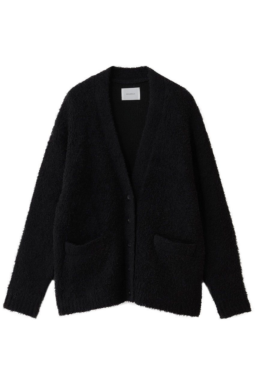 【ミディウミソリッド/MIDIUMISOLID】のfether yarn long CD カーディガン インテリア・キッズ・メンズ・レディースファッション・服の通販 founy(ファニー) 　ファッション　Fashion　レディースファッション　Fashion for Women　トップス・カットソー　Cut & Sew Tops　ニット　Knit Tops & Sweaters　カーディガン・羽織り　Layered Style Cardigans　カーディガン　Cardigan, Knitwear　フェザー　Feather, Feather Detail　ロング　Long, Long-Length　新作・新入荷　New Arrivals / New In　black|ID: prp329100004781834 ipo3291000000034694951