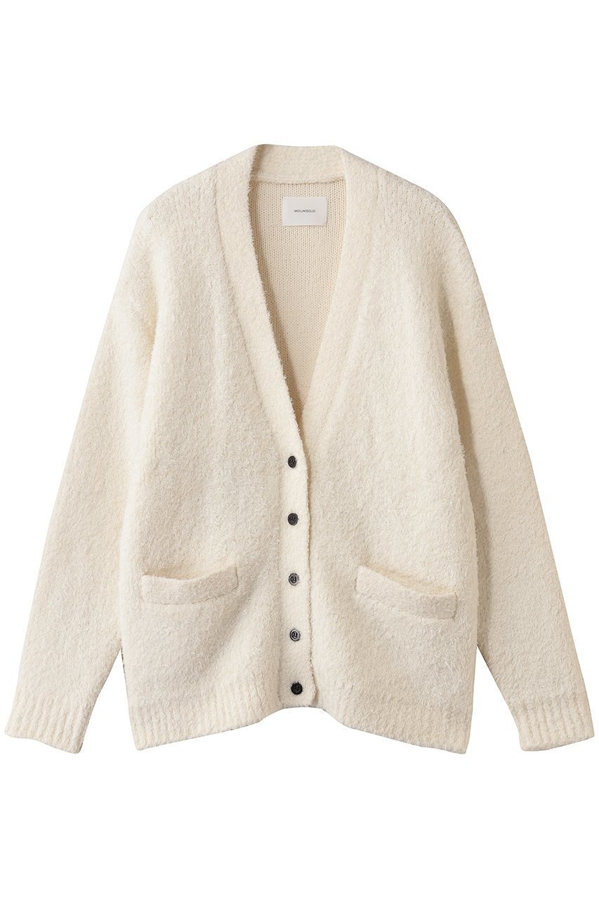 【ミディウミソリッド/MIDIUMISOLID】のfether yarn long CD カーディガン インテリア・キッズ・メンズ・レディースファッション・服の通販 founy(ファニー) 　ファッション　Fashion　レディースファッション　Fashion for Women　トップス・カットソー　Cut & Sew Tops　ニット　Knit Tops & Sweaters　カーディガン・羽織り　Layered Style Cardigans　カーディガン　Cardigan, Knitwear　フェザー　Feather, Feather Detail　ロング　Long, Long-Length　ivory|ID: prp329100004781834 ipo3291000000035715643