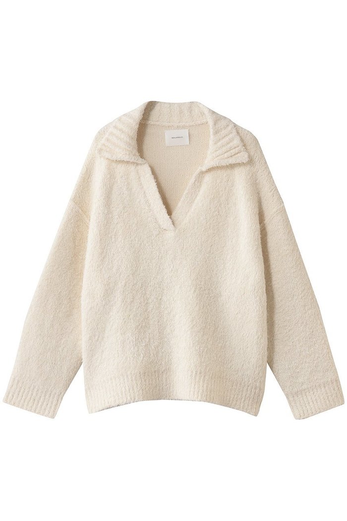 【ミディウミソリッド/MIDIUMISOLID】のfeather yarn skipper PO プルオーバー インテリア・キッズ・メンズ・レディースファッション・服の通販 founy(ファニー) https://founy.com/ ファッション Fashion レディースファッション Fashion for Women トップス・カットソー Cut & Sew Tops ニット Knit Tops & Sweaters カジュアルプルオーバー・ニットトップス Pullovers & Knit Tops / Casual Pullovers スキッパー Skipper, Open Collar デコルテ Décolleté, Neckline フェザー Feather, Feather Detail フレア Flare, Flared マニッシュ Mannish, Boyish |ID: prp329100004781835 ipo3291000000035804901