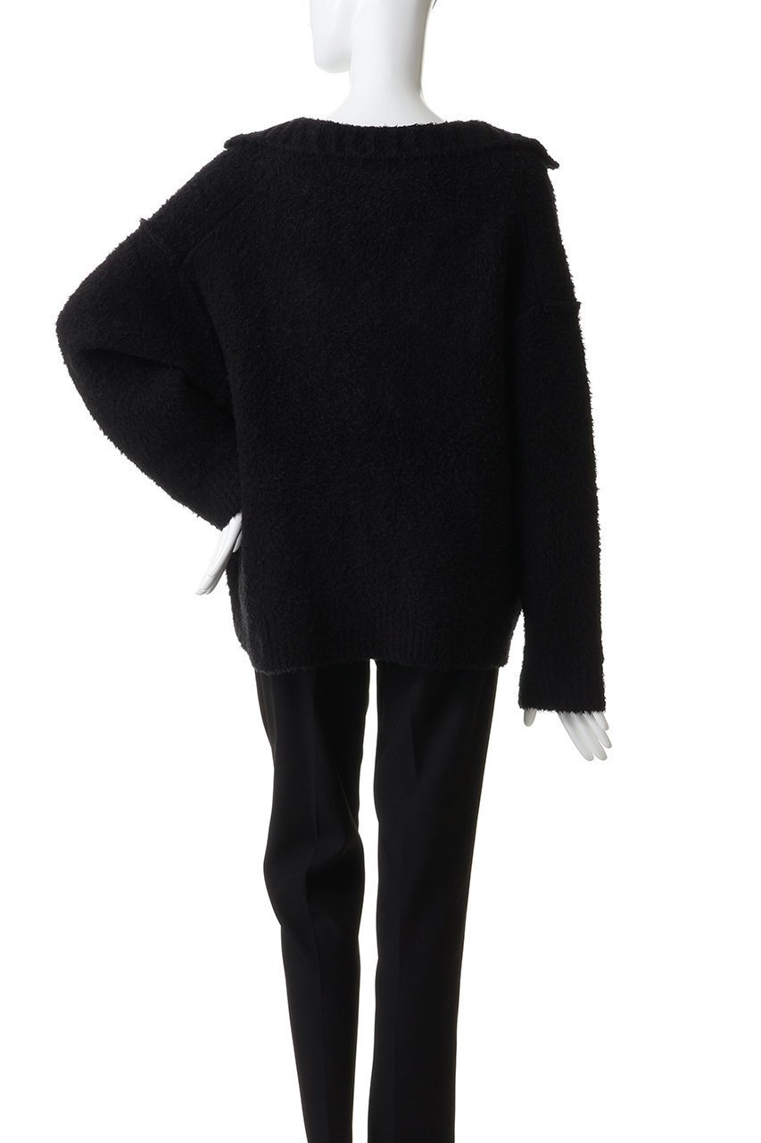 【ミディウミソリッド/MIDIUMISOLID】のfeather yarn skipper PO プルオーバー 人気、トレンドファッション・服の通販 founy(ファニー) 　ファッション　Fashion　レディースファッション　Fashion for Women　トップス・カットソー　Cut & Sew Tops　ニット　Knit Tops & Sweaters　カジュアルプルオーバー・ニットトップス　Pullovers & Knit Tops / Casual Pullovers　スキッパー　Skipper, Open Collar　デコルテ　Décolleté, Neckline　フェザー　Feather, Feather Detail　フレア　Flare, Flared　マニッシュ　Mannish, Boyish　other-4|ID: prp329100004781835 ipo3291000000035804914