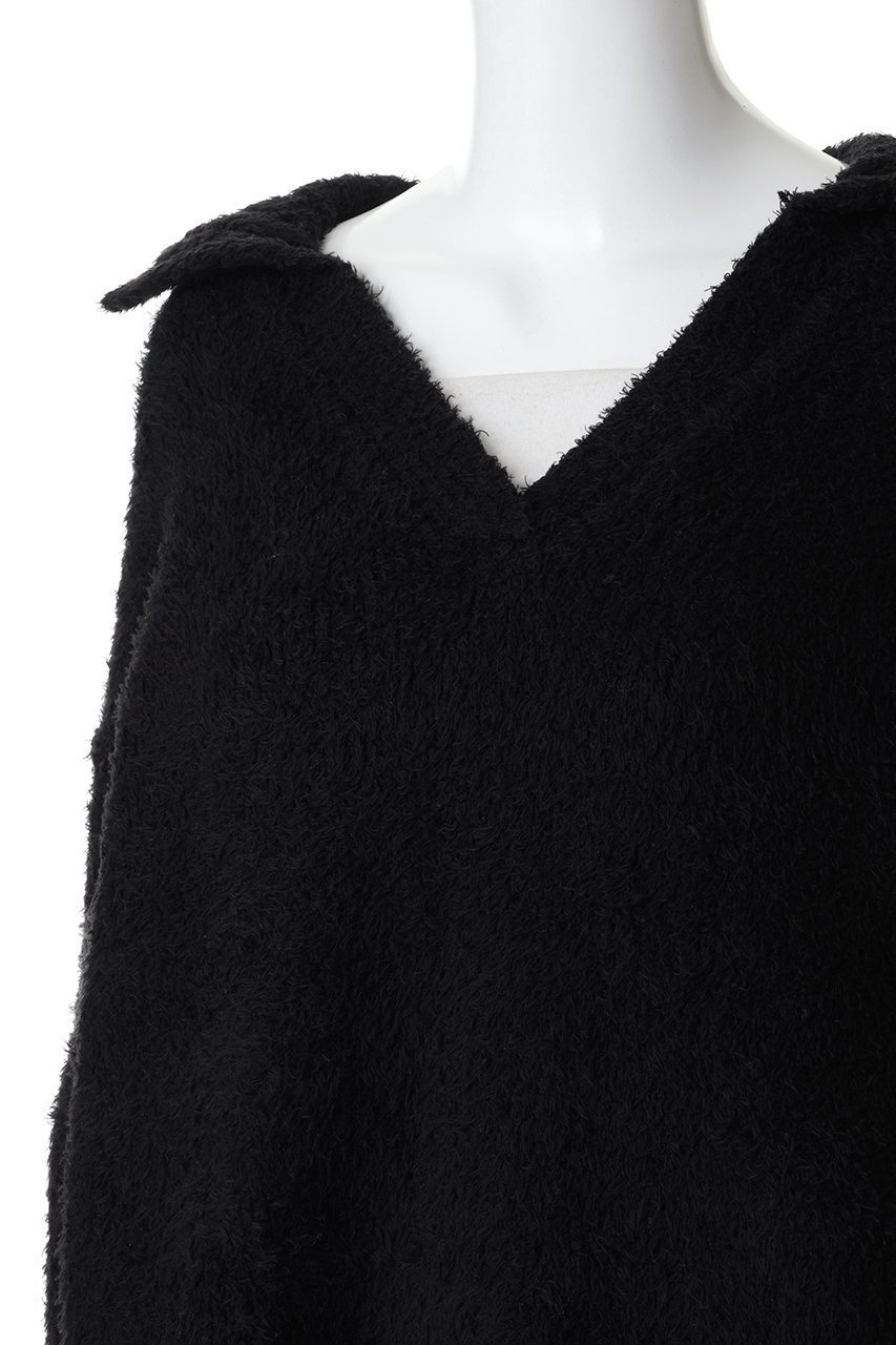 【ミディウミソリッド/MIDIUMISOLID】のfeather yarn skipper PO プルオーバー 人気、トレンドファッション・服の通販 founy(ファニー) 　ファッション　Fashion　レディースファッション　Fashion for Women　トップス・カットソー　Cut & Sew Tops　ニット　Knit Tops & Sweaters　カジュアルプルオーバー・ニットトップス　Pullovers & Knit Tops / Casual Pullovers　スキッパー　Skipper, Open Collar　デコルテ　Décolleté, Neckline　フェザー　Feather, Feather Detail　フレア　Flare, Flared　マニッシュ　Mannish, Boyish　other-5|ID: prp329100004781835 ipo3291000000035804915