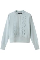 【ランバン オン ブルー/LANVIN en Bleu】のスカラフリルニット 人気、トレンドファッション・服の通販 founy(ファニー) ファッション Fashion レディースファッション Fashion for Women トップス・カットソー Cut & Sew Tops ニット Knit Tops & Sweaters カジュアルプルオーバー・ニットトップス Pullovers & Knit Tops / Casual Pullovers 2026年 2026 シンプル Simple, Minimal スカラップ Scallop, Scalloped Edge スタンド Stand Collar, Upright Stand フリル Frill, Ruffle 夏 Summer 春 Spring S/S・春夏 SS, Spring/Summer, Warm Season |ID:prp329100004781838