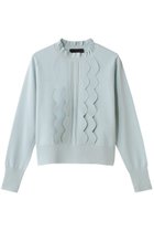 【ランバン オン ブルー/LANVIN en Bleu】のスカラフリルニット 人気、トレンドファッション・服の通販 founy(ファニー) ファッション Fashion レディースファッション Fashion for Women トップス・カットソー Cut & Sew Tops ニット Knit Tops & Sweaters カジュアルプルオーバー・ニットトップス Pullovers & Knit Tops / Casual Pullovers 2026年 2026 シンプル Simple, Minimal スカラップ Scallop, Scalloped Edge スタンド Stand Collar, Upright Stand フリル Frill, Ruffle 夏 Summer 春 Spring S/S・春夏 SS, Spring/Summer, Warm Season thumbnail サックス|ID: prp329100004781838 ipo3291000000034694993