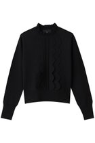 【ランバン オン ブルー/LANVIN en Bleu】のスカラフリルニット 人気、トレンドファッション・服の通販 founy(ファニー) ファッション Fashion レディースファッション Fashion for Women トップス・カットソー Cut & Sew Tops ニット Knit Tops & Sweaters カジュアルプルオーバー・ニットトップス Pullovers & Knit Tops / Casual Pullovers 2026年 2026 シンプル Simple, Minimal スカラップ Scallop, Scalloped Edge スタンド Stand Collar, Upright Stand フリル Frill, Ruffle 夏 Summer 春 Spring S/S・春夏 SS, Spring/Summer, Warm Season thumbnail ブラック|ID: prp329100004781838 ipo3291000000034694997