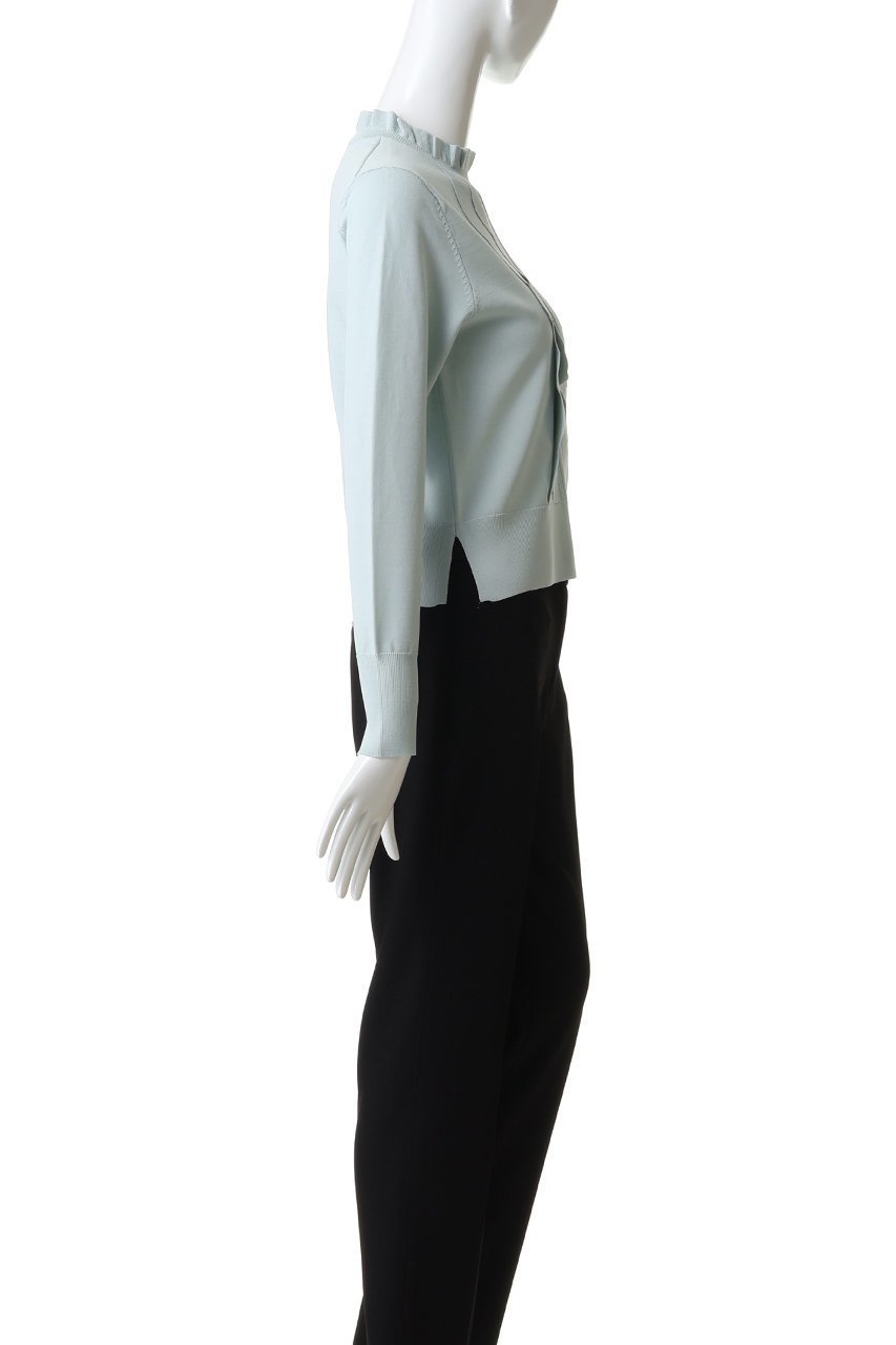 【ランバン オン ブルー/LANVIN en Bleu】のスカラフリルニット 人気、トレンドファッション・服の通販 founy(ファニー) 　ファッション　Fashion　レディースファッション　Fashion for Women　トップス・カットソー　Cut & Sew Tops　ニット　Knit Tops & Sweaters　カジュアルプルオーバー・ニットトップス　Pullovers & Knit Tops / Casual Pullovers　2026年　2026　シンプル　Simple, Minimal　スカラップ　Scallop, Scalloped Edge　スタンド　Stand Collar, Upright Stand　フリル　Frill, Ruffle　夏　Summer　春　Spring　S/S・春夏　SS, Spring/Summer, Warm Season　other-3|ID: prp329100004781838 ipo3291000000036156132