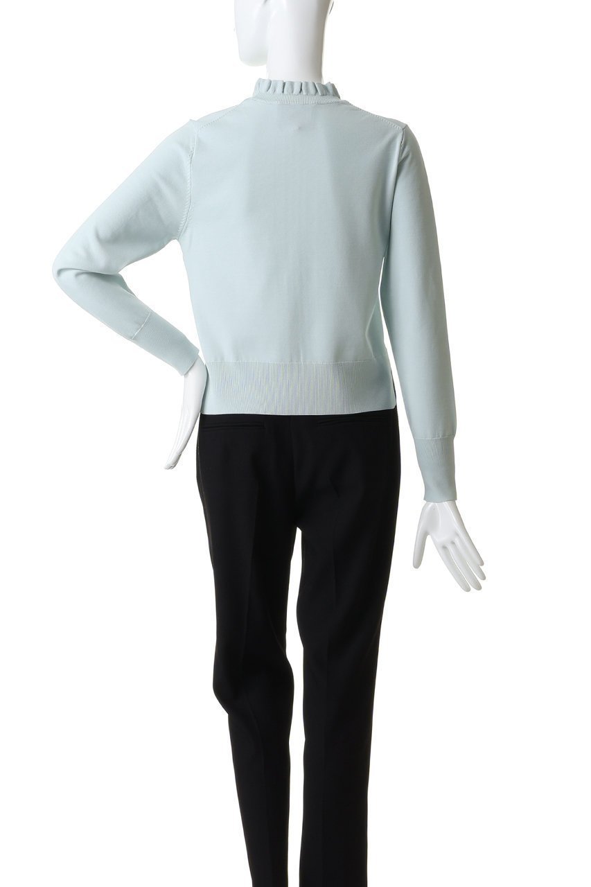 【ランバン オン ブルー/LANVIN en Bleu】のスカラフリルニット 人気、トレンドファッション・服の通販 founy(ファニー) 　ファッション　Fashion　レディースファッション　Fashion for Women　トップス・カットソー　Cut & Sew Tops　ニット　Knit Tops & Sweaters　カジュアルプルオーバー・ニットトップス　Pullovers & Knit Tops / Casual Pullovers　2026年　2026　シンプル　Simple, Minimal　スカラップ　Scallop, Scalloped Edge　スタンド　Stand Collar, Upright Stand　フリル　Frill, Ruffle　夏　Summer　春　Spring　S/S・春夏　SS, Spring/Summer, Warm Season　other-4|ID: prp329100004781838 ipo3291000000036156134