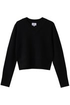 【ランバン オン ブルー/LANVIN en Bleu】のダブルフェイスVネックニット 人気、トレンドファッション・服の通販 founy(ファニー) ファッション Fashion レディースファッション Fashion for Women トップス・カットソー Cut & Sew Tops ニット Knit Tops & Sweaters カジュアルプルオーバー・ニットトップス Pullovers & Knit Tops / Casual Pullovers Vネックトップス V-Neck Tops / V-Cut Neckline Shirts 2026年 2026 おすすめ Recommended / Our Picks コンパクト Compact, Small Size シンプル Simple, Minimal スリーブ Sleeve, Long Sleeve / Short Sleeve ダブル Double, Double-Breasted トレンド Trend, Trending Now フェイス Face, Facial Design ロング Long, Long-Length ワイド Wide, Wide Fit 夏 Summer 春 Spring S/S・春夏 SS, Spring/Summer, Warm Season thumbnail ブラック|ID: prp329100004781839 ipo3291000000034695007