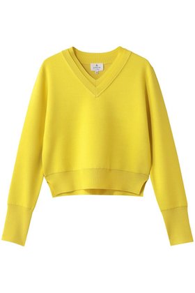 【ランバン オン ブルー/LANVIN en Bleu】 ダブルフェイスVネックニット人気、トレンドファッション・服の通販 founy(ファニー) ファッション Fashion レディースファッション Fashion for Women トップス・カットソー Cut & Sew Tops ニット Knit Tops & Sweaters カジュアルプルオーバー・ニットトップス Pullovers & Knit Tops / Casual Pullovers Vネックトップス V-Neck Tops / V-Cut Neckline Shirts 2026年 2026 おすすめ Recommended / Our Picks コンパクト Compact, Small Size シンプル Simple, Minimal スリーブ Sleeve, Long Sleeve / Short Sleeve ダブル Double, Double-Breasted トレンド Trend, Trending Now フェイス Face, Facial Design ロング Long, Long-Length ワイド Wide, Wide Fit 夏 Summer 春 Spring S/S・春夏 SS, Spring/Summer, Warm Season |ID:prp329100004781839