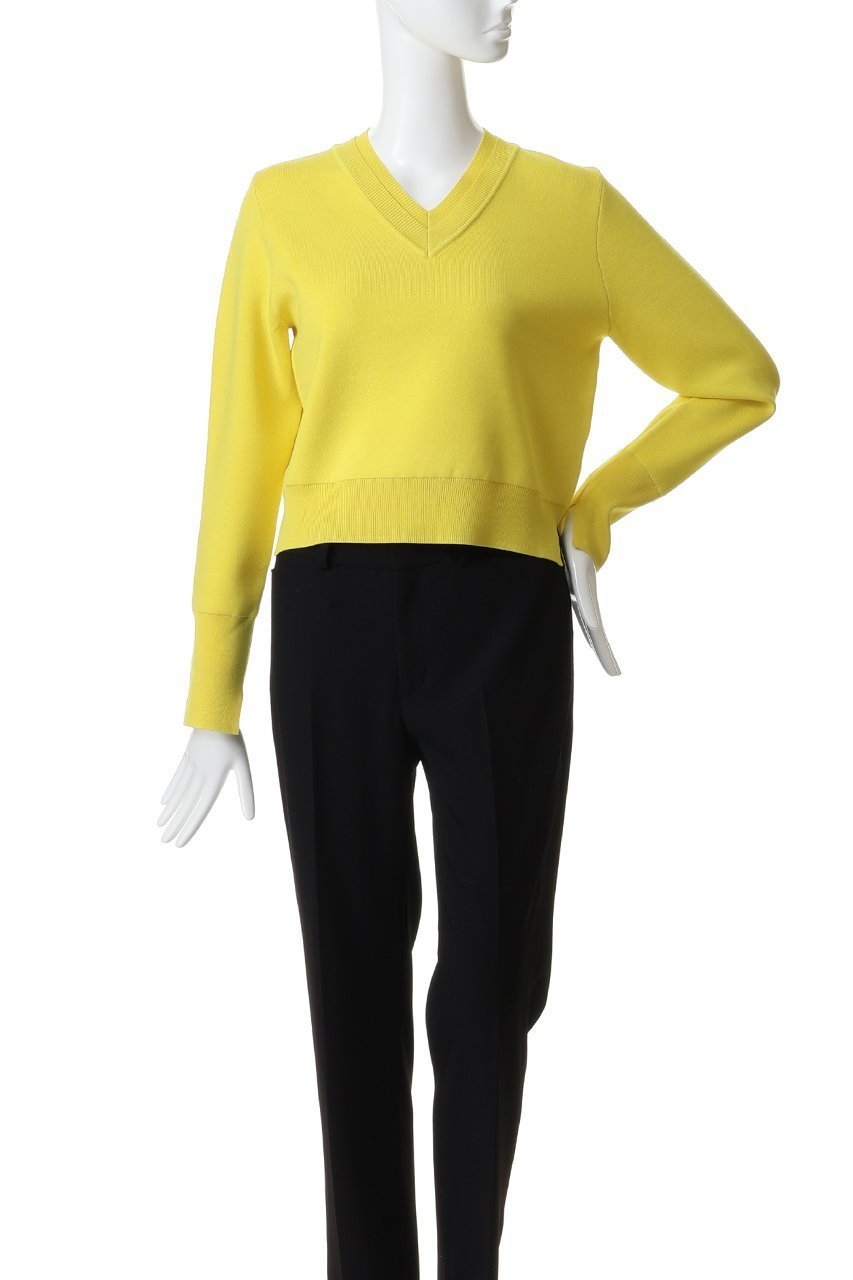 【ランバン オン ブルー/LANVIN en Bleu】のダブルフェイスVネックニット 人気、トレンドファッション・服の通販 founy(ファニー) 　ファッション　Fashion　レディースファッション　Fashion for Women　トップス・カットソー　Cut & Sew Tops　ニット　Knit Tops & Sweaters　カジュアルプルオーバー・ニットトップス　Pullovers & Knit Tops / Casual Pullovers　Vネックトップス　V-Neck Tops / V-Cut Neckline Shirts　2026年　2026　おすすめ　Recommended / Our Picks　コンパクト　Compact, Small Size　シンプル　Simple, Minimal　スリーブ　Sleeve, Long Sleeve / Short Sleeve　ダブル　Double, Double-Breasted　トレンド　Trend, Trending Now　フェイス　Face, Facial Design　ロング　Long, Long-Length　ワイド　Wide, Wide Fit　夏　Summer　春　Spring　S/S・春夏　SS, Spring/Summer, Warm Season　other-2|ID: prp329100004781839 ipo3291000000035942937