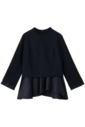 【ランバン オン ブルー/LANVIN en Bleu】 トリアセテートコンビブラウス人気、トレンドファッション・服の通販 founy(ファニー) ファッション Fashion レディースファッション Fashion for Women トップス・カットソー Cut & Sew Tops シャツ・ブラウス・オフィスカジュアル Elegant Blouses & Button-Ups 2026年 2026 コンビ Combo, Combination Style スリーブ Sleeve, Long Sleeve / Short Sleeve ロング Long, Long-Length 夏 Summer 春 Spring S/S・春夏 SS, Spring/Summer, Warm Season |ID:prp329100004781843