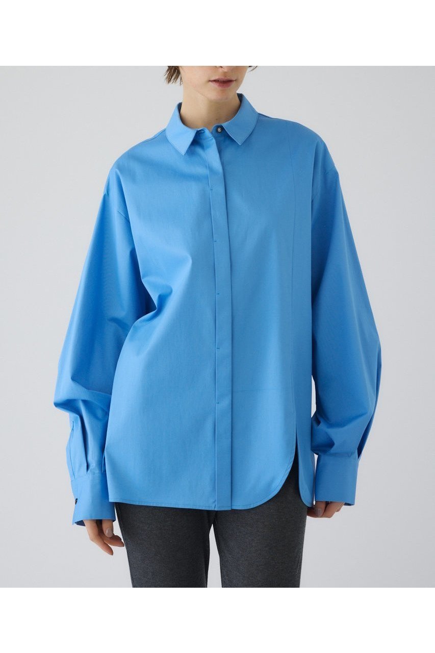 【リムアーク/RIM.ARK】の【12/3 10:00販売開始】Oversized asymmetry SH/シャツ インテリア・キッズ・メンズ・レディースファッション・服の通販 founy(ファニー) 　ファッション　Fashion　レディースファッション　Fashion for Women　トップス・カットソー　Cut & Sew Tops　シャツ・ブラウス・オフィスカジュアル　Elegant Blouses & Button-Ups　2026年　2026　おすすめ　Recommended / Our Picks　スリット　Slit, Slit Detail　スリーブ　Sleeve, Long Sleeve / Short Sleeve　フロント　Front, Front Design　リラックス　Relax, Relaxed Fit　ロング　Long, Long-Length　ワイド　Wide, Wide Fit　夏　Summer　春　Spring　S/S・春夏　SS, Spring/Summer, Warm Season　ブルー|ID: prp329100004782556 ipo3291000000034705473