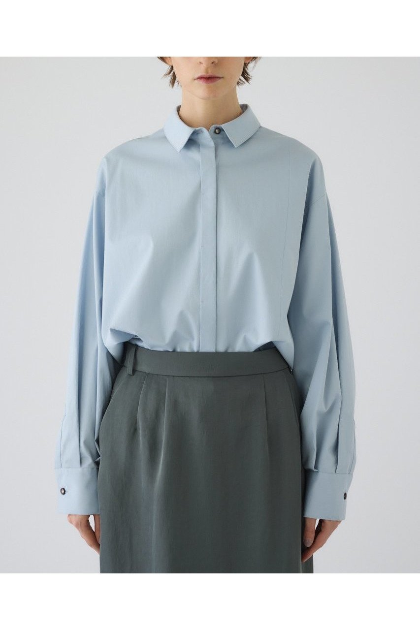 【リムアーク/RIM.ARK】の【12/3 10:00販売開始】Oversized asymmetry SH/シャツ インテリア・キッズ・メンズ・レディースファッション・服の通販 founy(ファニー) 　ファッション　Fashion　レディースファッション　Fashion for Women　トップス・カットソー　Cut & Sew Tops　シャツ・ブラウス・オフィスカジュアル　Elegant Blouses & Button-Ups　2026年　2026　おすすめ　Recommended / Our Picks　スリット　Slit, Slit Detail　スリーブ　Sleeve, Long Sleeve / Short Sleeve　フロント　Front, Front Design　リラックス　Relax, Relaxed Fit　ロング　Long, Long-Length　ワイド　Wide, Wide Fit　夏　Summer　春　Spring　S/S・春夏　SS, Spring/Summer, Warm Season　ライトブルー|ID: prp329100004782556 ipo3291000000034705474