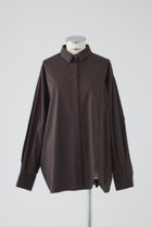【リムアーク/RIM.ARK】の【12/3 10:00販売開始】Oversized asymmetry SH/シャツ チャコールグレー|ID:prp329100004782556
