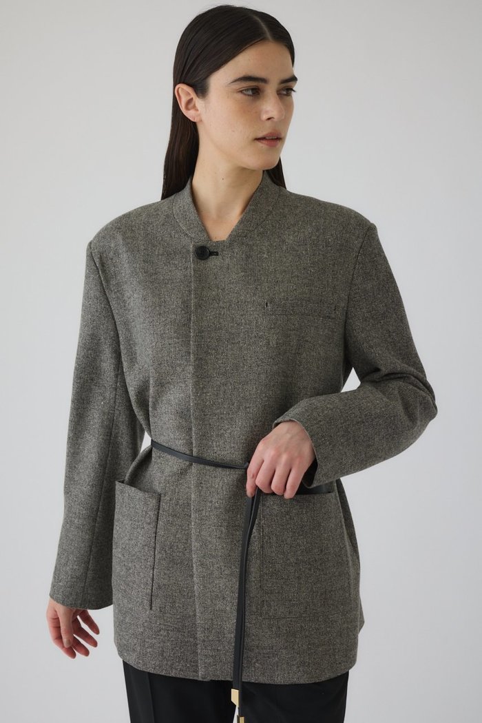 【リムアーク/RIM.ARK】のMetal belt box jacket/ジャケット インテリア・キッズ・メンズ・レディースファッション・服の通販 founy(ファニー) https://founy.com/ ファッション Fashion レディースファッション Fashion for Women アウター Coat / Outerwear Collection レディースジャケット・軽アウター Jackets 2026年 2026 ジャケット Jacket, Outerwear ツイード Twill, Twill Weave デニム Denim, Jeans Material ポケット Pocket, Pocket Detail マニッシュ Mannish, Boyish メタル Metal, Metal Parts 夏 Summer 春 Spring S/S・春夏 SS, Spring/Summer, Warm Season |ID: prp329100004782557 ipo3291000000036087274