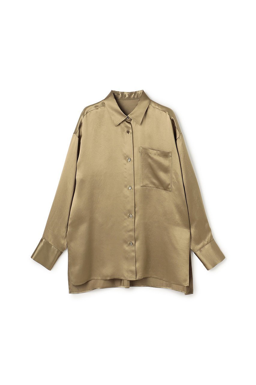 【アンクレイヴ/uncrave】の【12/3 12:00販売開始】アセテートヴィンテージサテン ミドルシャツ インテリア・キッズ・メンズ・レディースファッション・服の通販 founy(ファニー) ファッション Fashion レディースファッション Fashion for Women トップス・カットソー Cut & Sew Tops シャツ・ブラウス・オフィスカジュアル Elegant Blouses & Button-Ups スリーブ Sleeve, Long Sleeve / Short Sleeve セットアップ Set-Up, Coordinated Outfit ミドル Middle Length, Mid Height ロング Long, Long-Length ヴィンテージ Vintage Style エレガント 上品 Elegant 吸水 Absorbent, Quick-Dry 新作・新入荷 New Arrivals / New In カーキベージュ|ID: prp329100004782558 ipo3291000000034705574