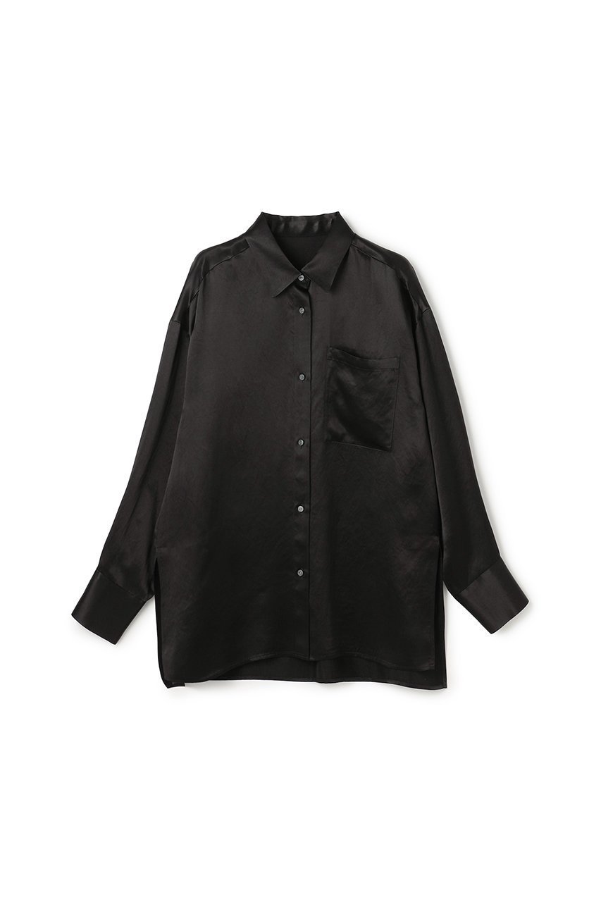 【アンクレイヴ/uncrave】の【12/3 12:00販売開始】アセテートヴィンテージサテン ミドルシャツ インテリア・キッズ・メンズ・レディースファッション・服の通販 founy(ファニー) ファッション Fashion レディースファッション Fashion for Women トップス・カットソー Cut & Sew Tops シャツ・ブラウス・オフィスカジュアル Elegant Blouses & Button-Ups スリーブ Sleeve, Long Sleeve / Short Sleeve セットアップ Set-Up, Coordinated Outfit ミドル Middle Length, Mid Height ロング Long, Long-Length ヴィンテージ Vintage Style エレガント 上品 Elegant 吸水 Absorbent, Quick-Dry 新作・新入荷 New Arrivals / New In ブラック|ID: prp329100004782558 ipo3291000000034705578