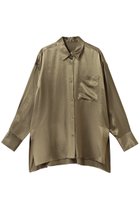 【アンクレイヴ/uncrave】のアセテートヴィンテージサテン ミドルシャツ 人気、トレンドファッション・服の通販 founy(ファニー) ファッション Fashion レディースファッション Fashion for Women トップス・カットソー Cut & Sew Tops シャツ・ブラウス・オフィスカジュアル Elegant Blouses & Button-Ups スリーブ Sleeve, Long Sleeve / Short Sleeve セットアップ Set-Up, Coordinated Outfit ミドル Middle Length, Mid Height ロング Long, Long-Length ヴィンテージ Vintage Style エレガント 上品 Elegant 吸水 Absorbent, Quick-Dry thumbnail カーキベージュ|ID: prp329100004782558 ipo3291000000035826783