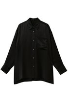 【アンクレイヴ/uncrave】のアセテートヴィンテージサテン ミドルシャツ 人気、トレンドファッション・服の通販 founy(ファニー) ファッション Fashion レディースファッション Fashion for Women トップス・カットソー Cut & Sew Tops シャツ・ブラウス・オフィスカジュアル Elegant Blouses & Button-Ups スリーブ Sleeve, Long Sleeve / Short Sleeve セットアップ Set-Up, Coordinated Outfit ミドル Middle Length, Mid Height ロング Long, Long-Length ヴィンテージ Vintage Style エレガント 上品 Elegant 吸水 Absorbent, Quick-Dry thumbnail ブラック|ID: prp329100004782558 ipo3291000000035826789