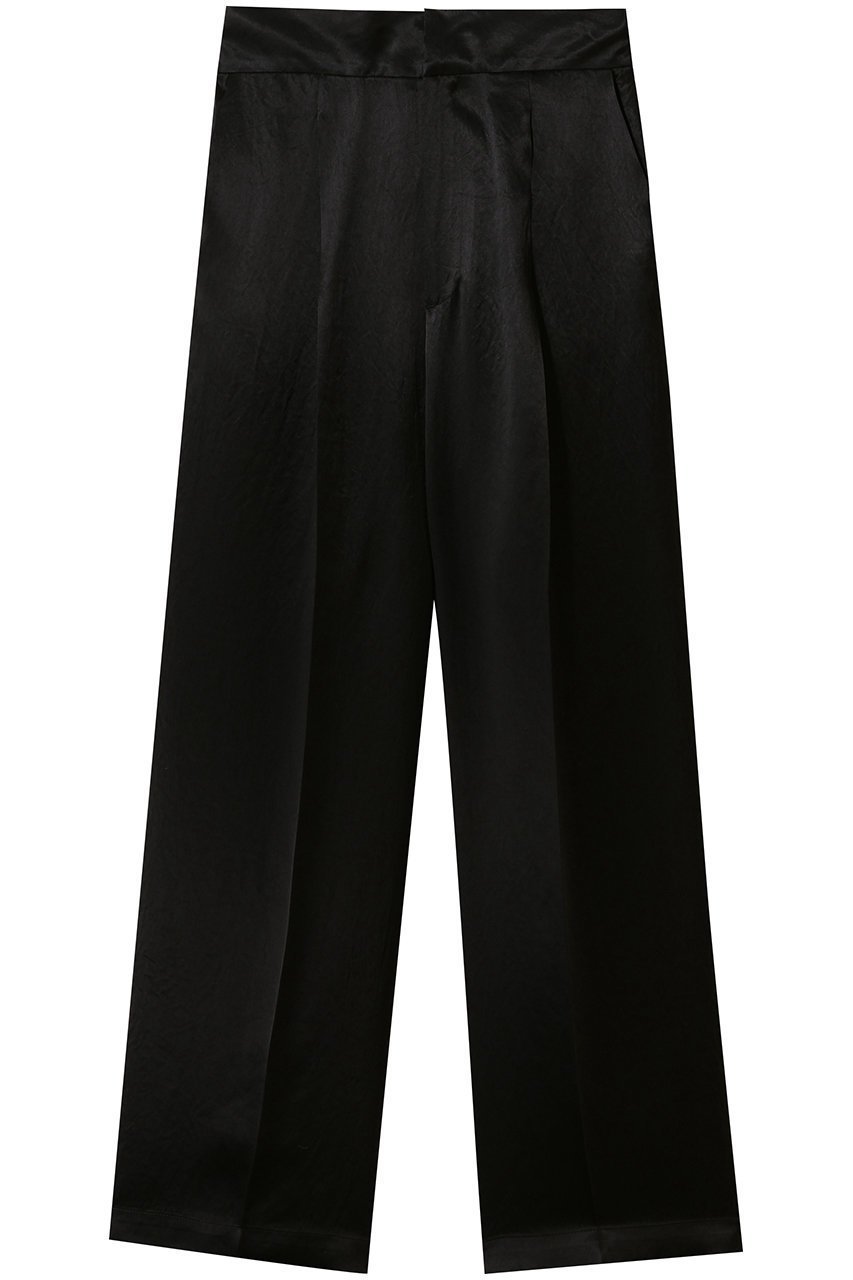 【アンクレイヴ/uncrave】のアセテートヴィンテージサテン ワイドパンツ インテリア・キッズ・メンズ・レディースファッション・服の通販 founy(ファニー) 　ファッション　Fashion　レディースファッション　Fashion for Women　パンツ　Pants & Trousers　ワイド　Wide, Wide Fit　ヴィンテージ　Vintage Style　エレガント 上品　Elegant　吸水　Absorbent, Quick-Dry　ブラック|ID: prp329100004782561 ipo3291000000036087291