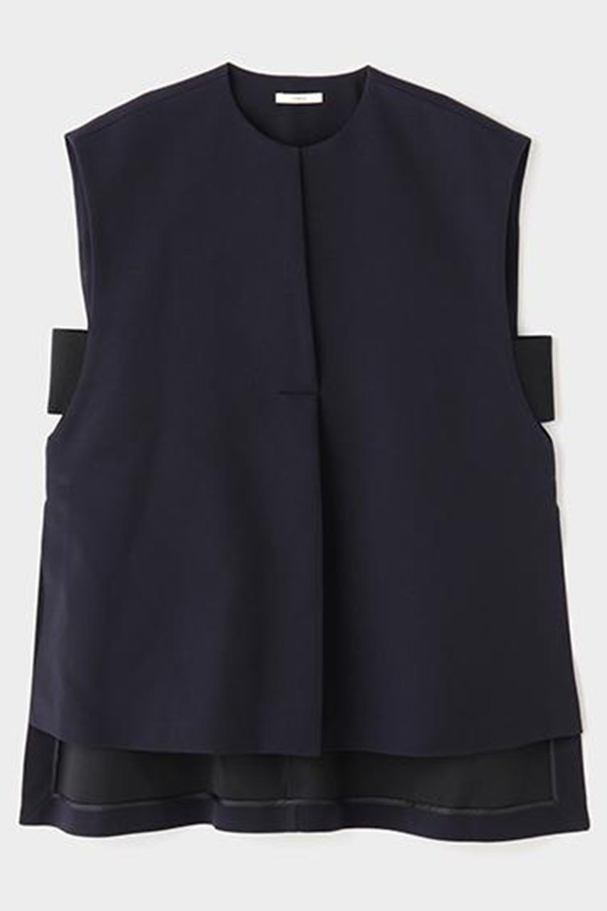 【ル フィル/LE PHIL】のマトラッセトリプルクロスジレ インテリア・キッズ・メンズ・レディースファッション・服の通販 founy(ファニー) 　ファッション　Fashion　レディースファッション　Fashion for Women　アウター　Coat / Outerwear Collection　レディースジャケット・軽アウター　Jackets　インナー　Innerwear　ジャケット　Jacket, Outerwear　ストレッチ　Stretch, Stretchy Fabric　フォルム　Silhouette, Form　ベスト　Vest, Waistcoat　エレガント 上品　Elegant　新作・新入荷　New Arrivals / New In　ネイビー|ID: prp329100004782565 ipo3291000000034705616