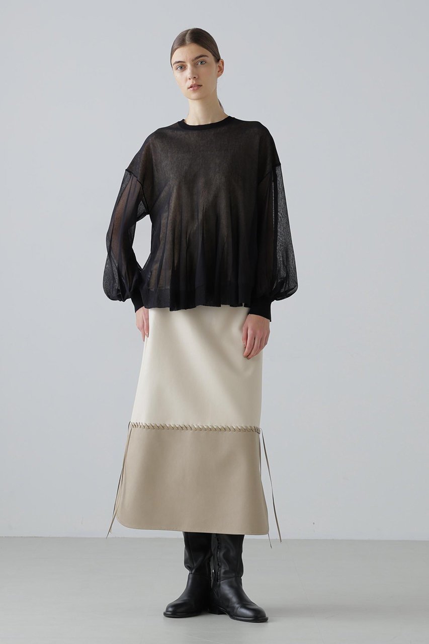 【アドーア/ADORE】のシアーレイヤードニット 人気、トレンドファッション・服の通販 founy(ファニー) 　ファッション　Fashion　レディースファッション　Fashion for Women　トップス・カットソー　Cut & Sew Tops　ニット　Knit Tops & Sweaters　カジュアルプルオーバー・ニットトップス　Pullovers & Knit Tops / Casual Pullovers　シアー　Sheer, See-Through　シンプル　Simple, Minimal　other-3|ID: prp329100004782566 ipo3291000000036420434