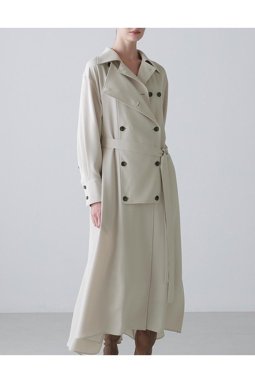 【アドーア/ADORE】のドビークロスワンピース 人気、トレンドファッション・服の通販 founy(ファニー) 　ファッション　Fashion　レディースファッション　Fashion for Women　ワンピース　Dresses　チュニック　Tunic Tops & Dresses　ストレッチ　Stretch, Stretchy Fabric　チュニック　Tunic, Long Top　トレンチ　Trench, Trench Coat　ドレープ　Drape, Draping Fabric　フレア　Flare, Flared　フロント　Front, Front Design　ヨーク　Yoke, Yoke Design　ロング　Long, Long-Length　新作・新入荷　New Arrivals / New In　other-3|ID: prp329100004782571 ipo3291000000034705679